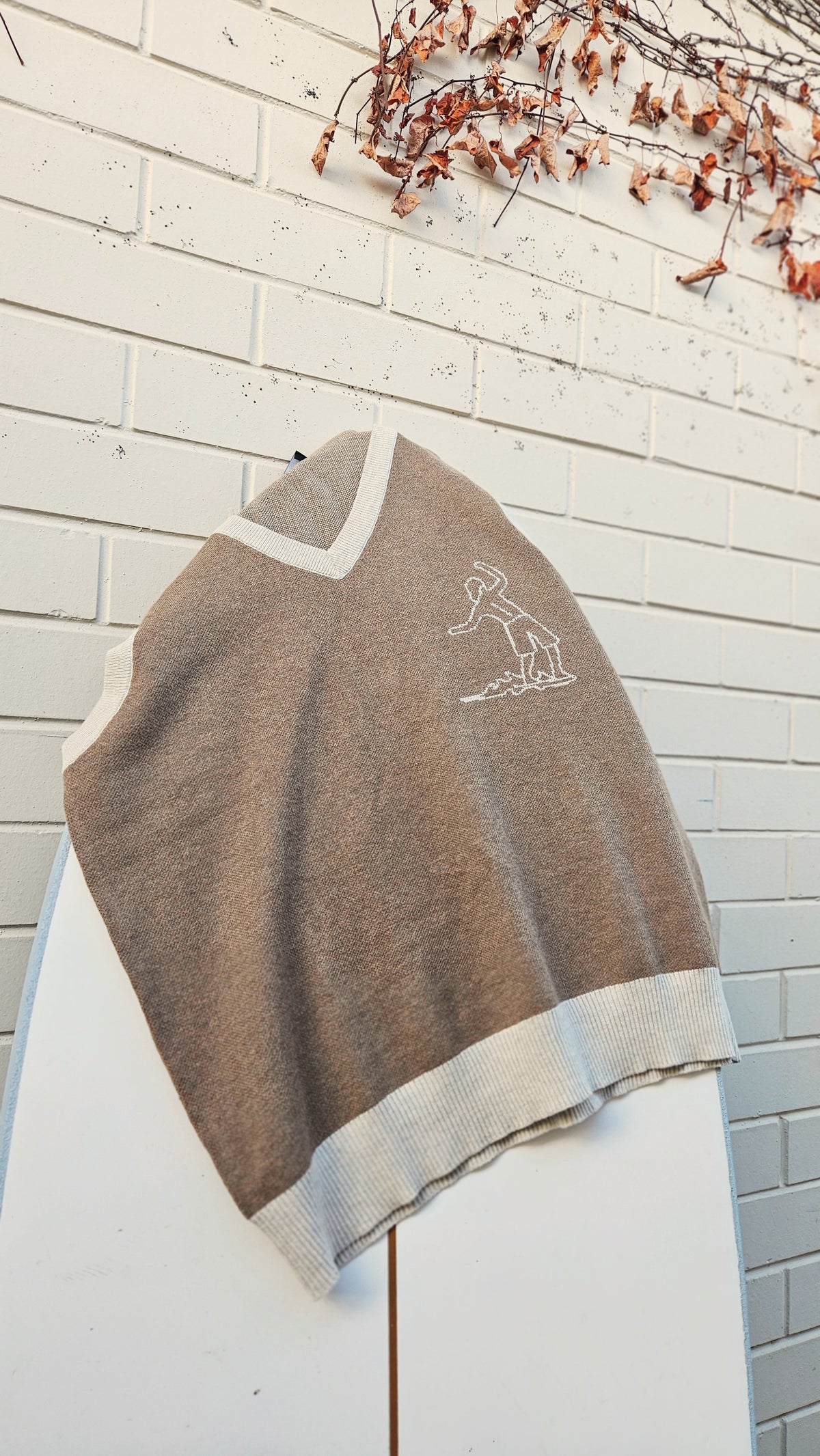 Knit V-neck vest