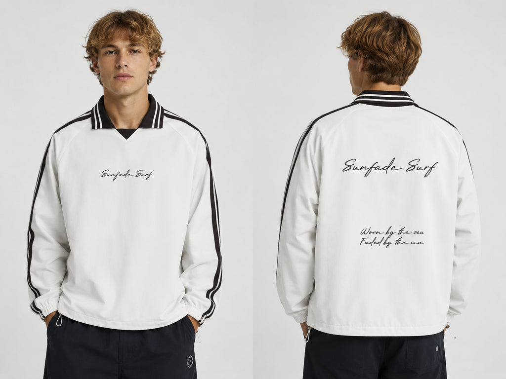 Sunfade Retro Rugby Sweatshirt.